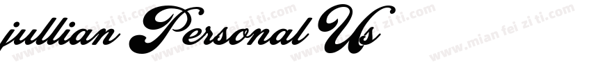 jullian Personal Us字体转换